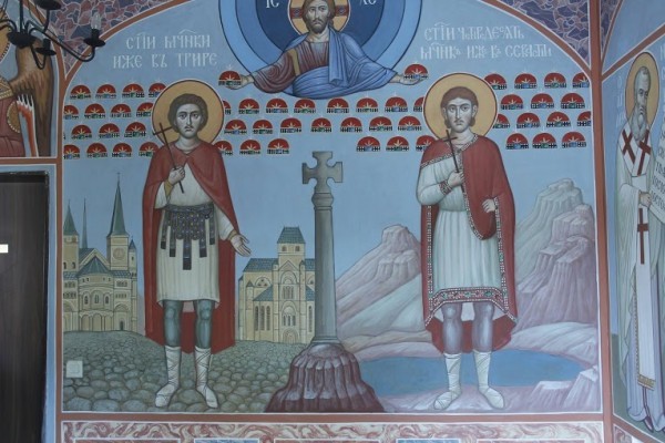 Мученик Маврикий - фреска в храме св. Сорока мучеников в городе Трире
