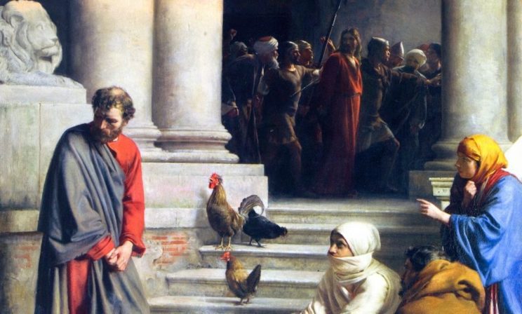 Теперь глаза апостола Петра всегда красные от слез