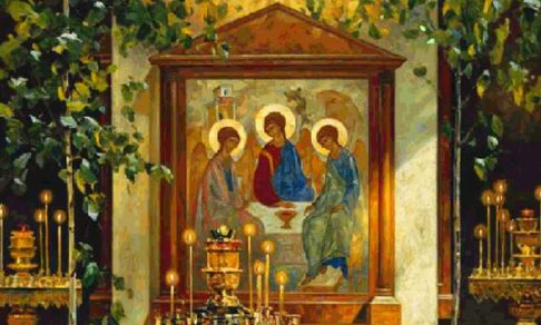 Троица и икона Воскресения Христова