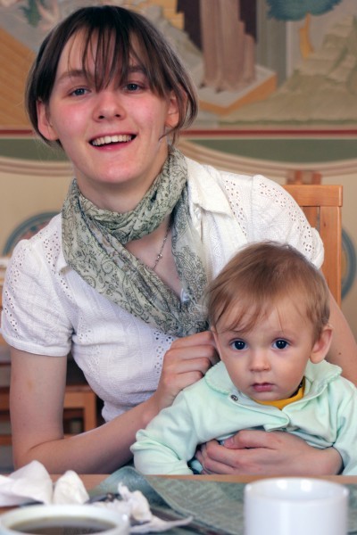 Катя с Захаром в Сергивом Посаде на Библейских чтениях 6 июня 2010 года