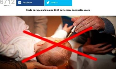«Европейский cуд запретил крещение – шокирующее видео!»
