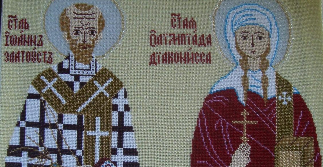 Святая Олимпиада и церковный корабль