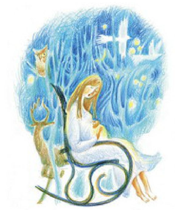 Иллюстрации к колыбельным Натальи Фаустовой. Мать поет колыбельную картинки. Произведение Кикимора в колыбельной. Село колыбельное