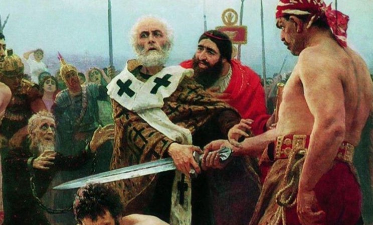 Когда святитель Николай хватается за меч