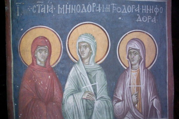 Церковь чтит память святых девиц Минодоры, Митродоры и Нимфодоры