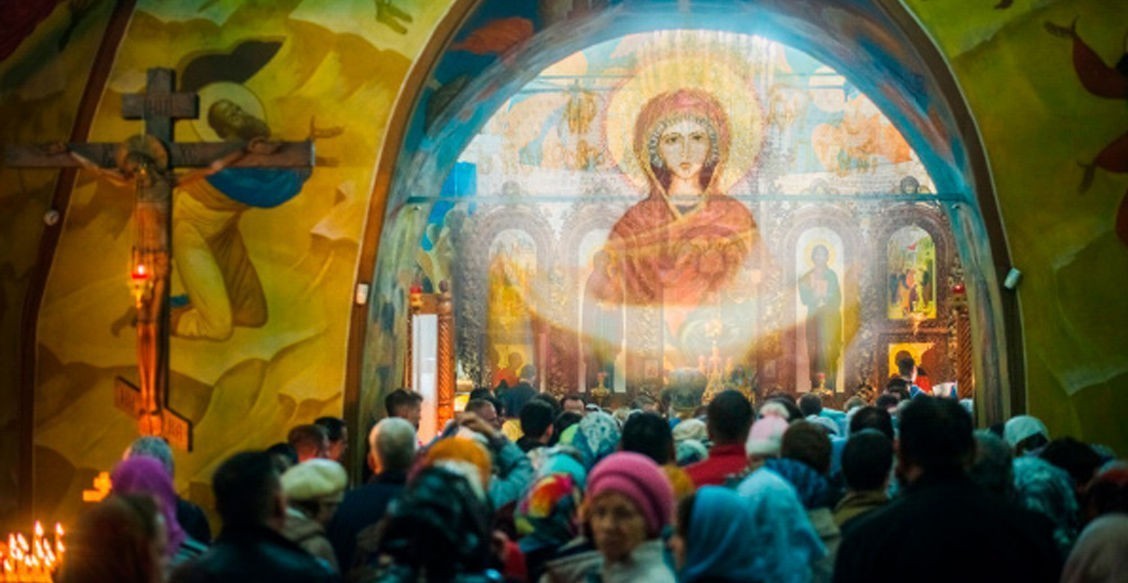 Покров в храме