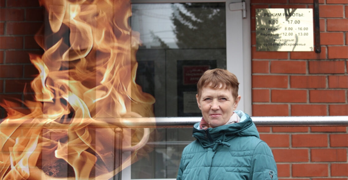 Под Липецком уборщица спасла из огня человека с инвалидностью
