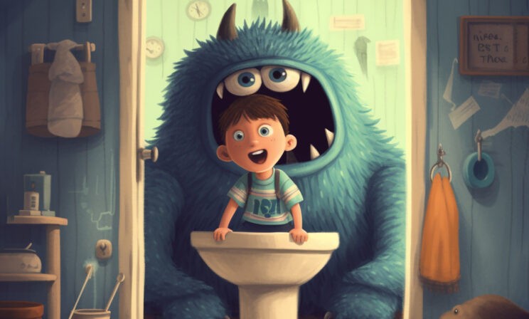 Ребенок боится идти в туалет. Как ему помочь?