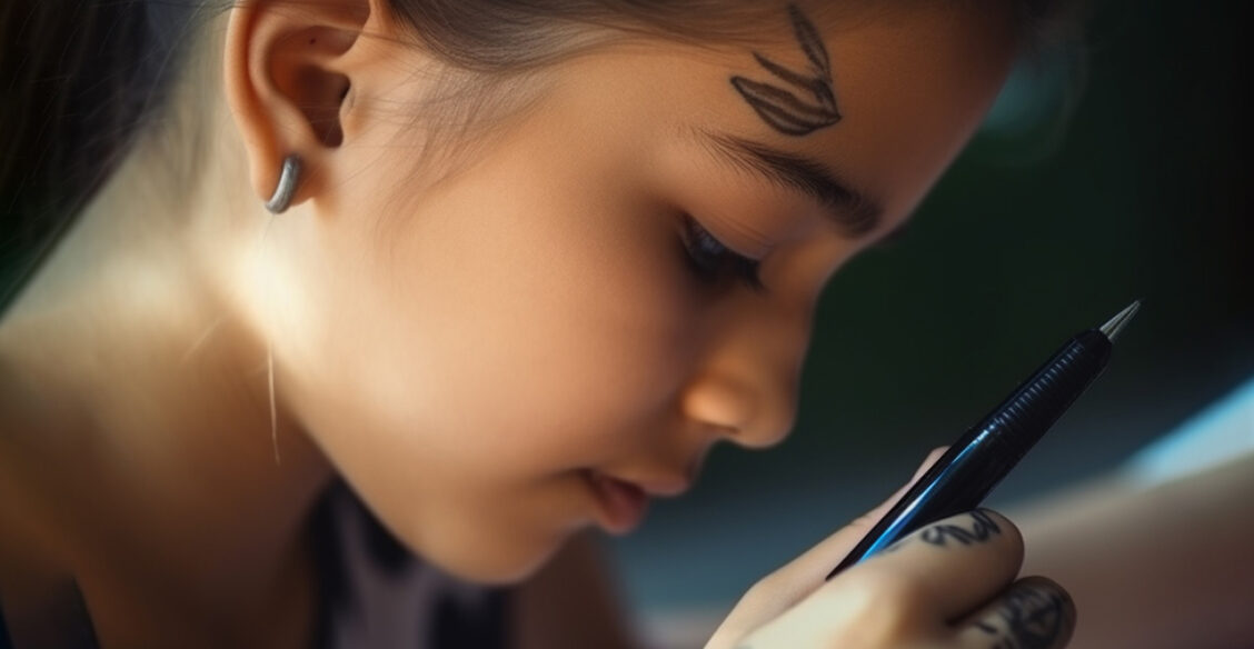 «Дочь-подросток разрисовывает себя ручкой»