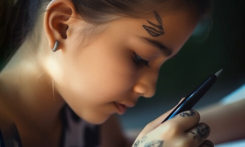 «Дочь-подросток разрисовывает себя ручкой»