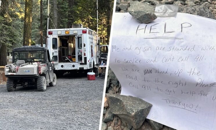 В лесу Калифорнии спасены мама и 9-летний сын - благодаря запискам о помощи