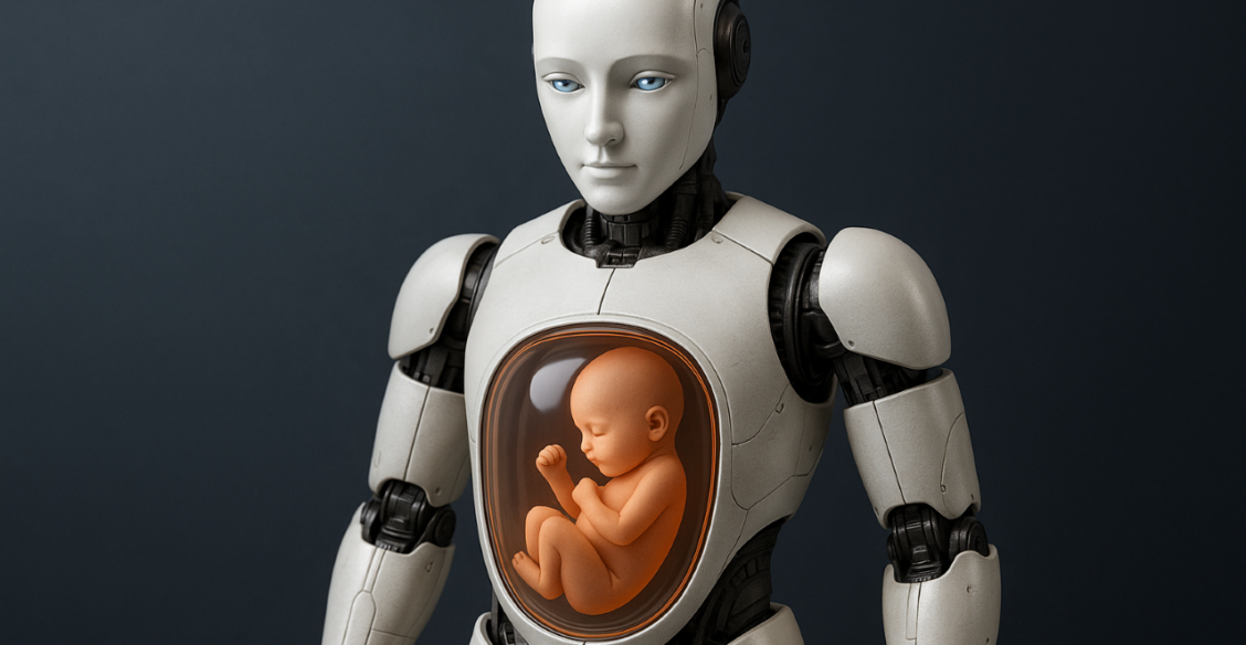 В Китае создают первого в мире робота, способного выносить и родить ребенка