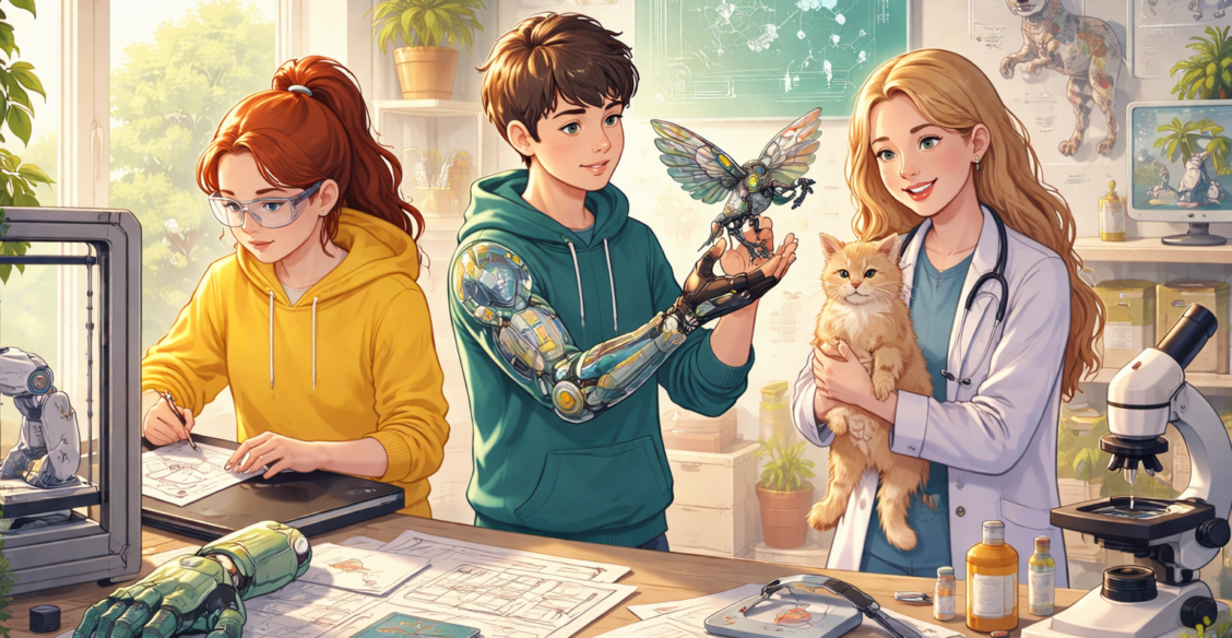 Школьники в России все чаще выбирают профессии в сфере бионики и ветеринарии