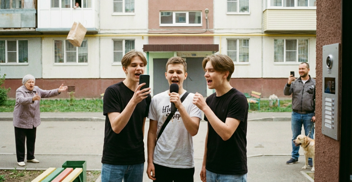 Школьники из Оренбурга стали звездами благодаря исполнению песен в камеры домофонов