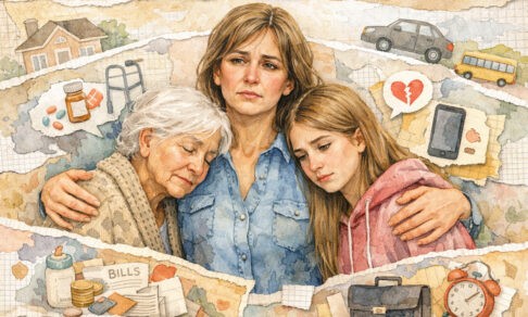 «В 50 лет я разрываюсь между мамой с деменцией и детьми-подростками». История человека из поколения «сэндвич»