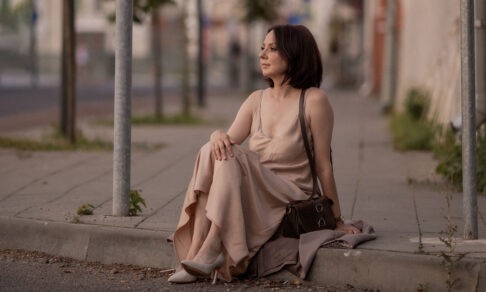 Мама четверых детей на фотосессии