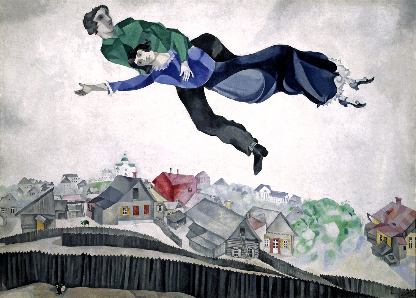 Картины шагала. Марк Шагал «над городом» 1918г.. Картина марка Шагала над городом. Марк Шагал над городом оригинал. Марк Шагал над Витебском 1914.